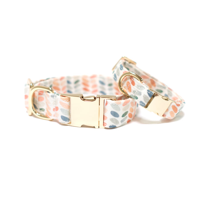 Arctic Sky Classic Dog Collar + Sailor Bow