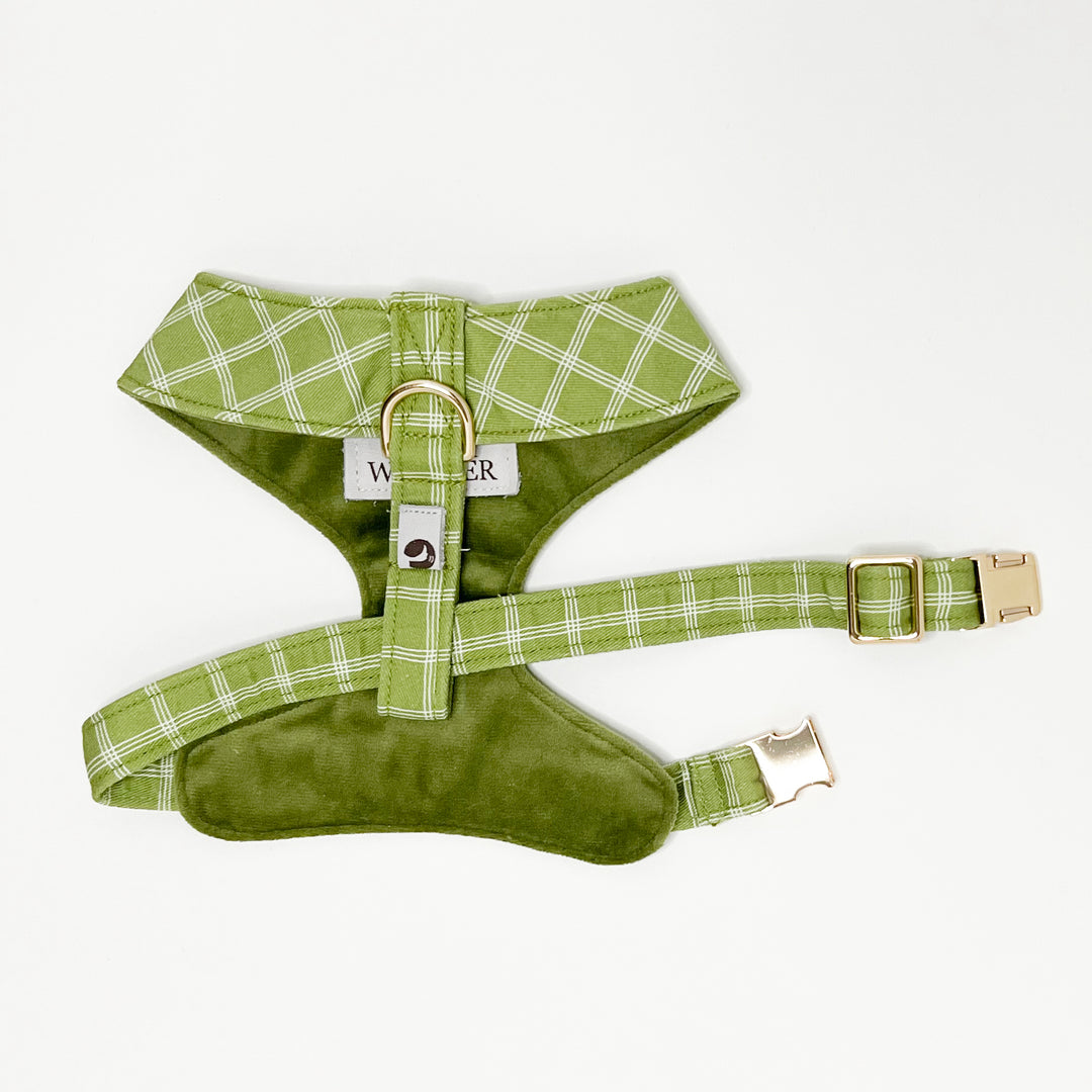 Meadow Reversible Dog Harness + Bow Tie