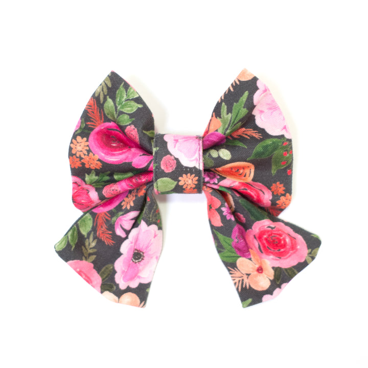 Mulberry Bouquet Reversible Dog Harness + Sailor Bow