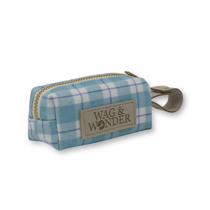 Seaside Plaid Classic Dog Collar + Sailor Bow Walk Set