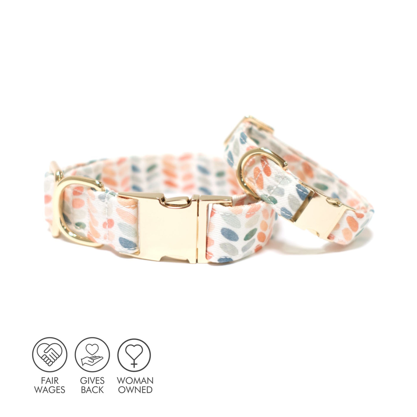 Arctic Sky Classic Dog Collar + Sailor Bow