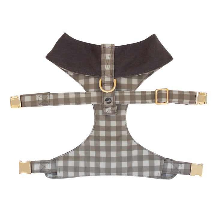 Mountain Stone Reversible Dog Harness + Mountain Stone Bow Tie