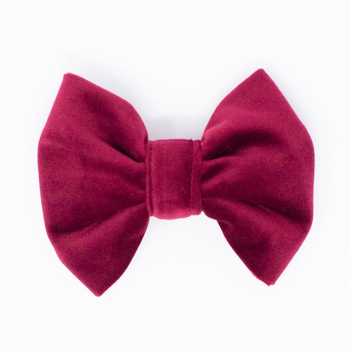 Limited Edition Velvet Mulberry Classic Dog Bow Tie