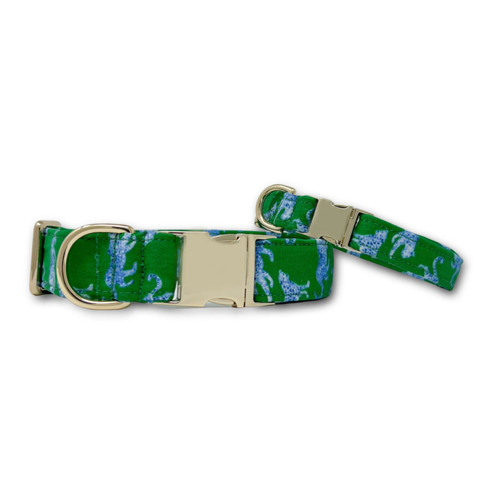 Leopard Parade Classic Dog Collar + Sailor Bow