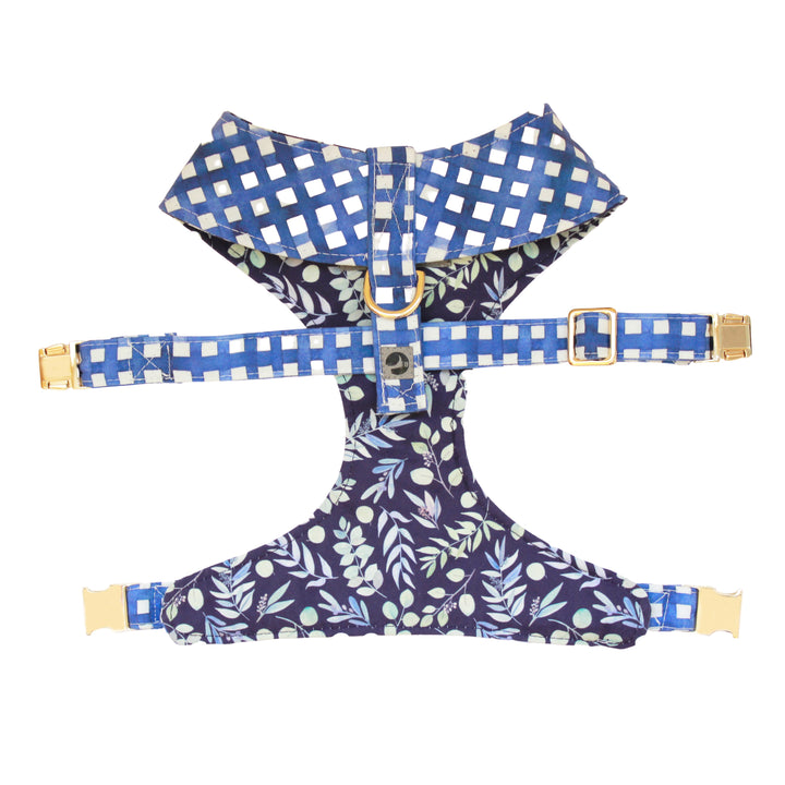 Woodland Foliage Reversible Dog Harness + Woodland Foliage Bow Tie