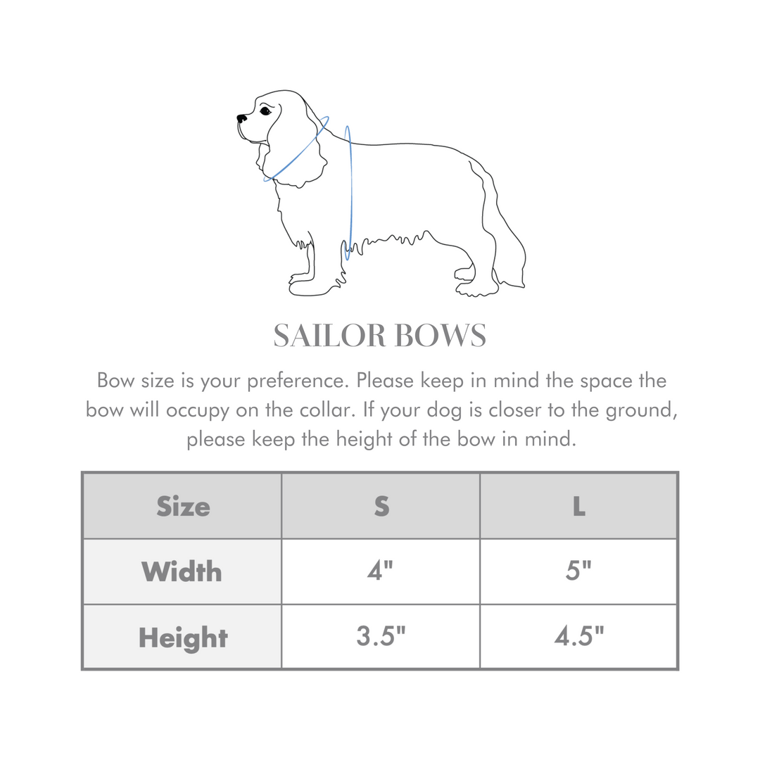 Mountain Stone Sailor Dog Bow