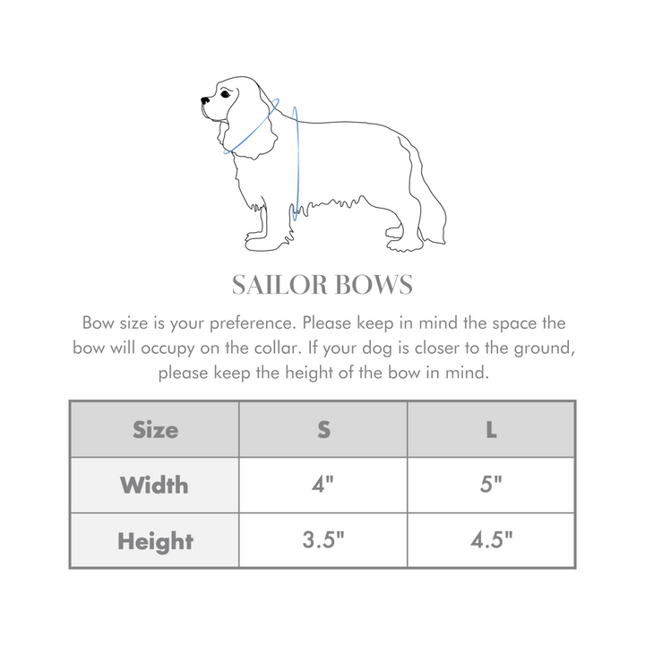 Mountain Stone Sailor Dog Bow